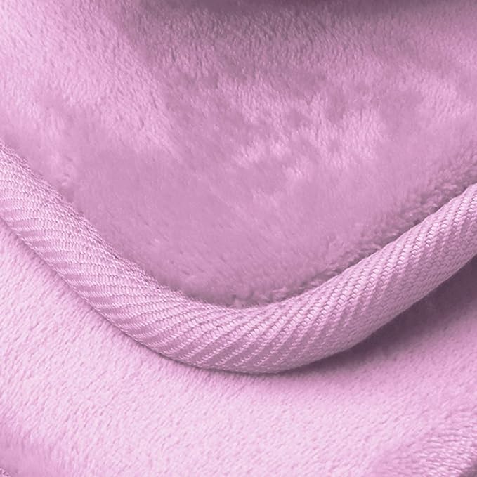Clara Clark 3 Piece Bathroom Rugs Bath Mat Set, Velvet Memory Foam Bath Mats for Bathroom - Non-Slip, PVC Backing Bath Rugs, Washable - Dries Quickly, Lavender