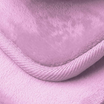 Clara Clark 3 Piece Bathroom Rugs Bath Mat Set, Velvet Memory Foam Bath Mats for Bathroom - Non-Slip, PVC Backing Bath Rugs, Washable - Dries Quickly, Lavender