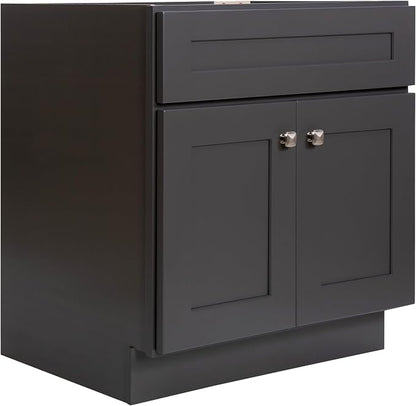 Design House Brookings Bathroom Vanity, 30", Urbane Bronze | Adjustable Hinges, Freestanding, Contemporary/Modern, Wood, Bath, 216002