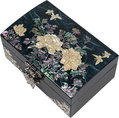 Mother of Pearl Jewelry Organizer Box - Birthday, Wedding, Anniversary, Christmas Birthday Gifts for Women