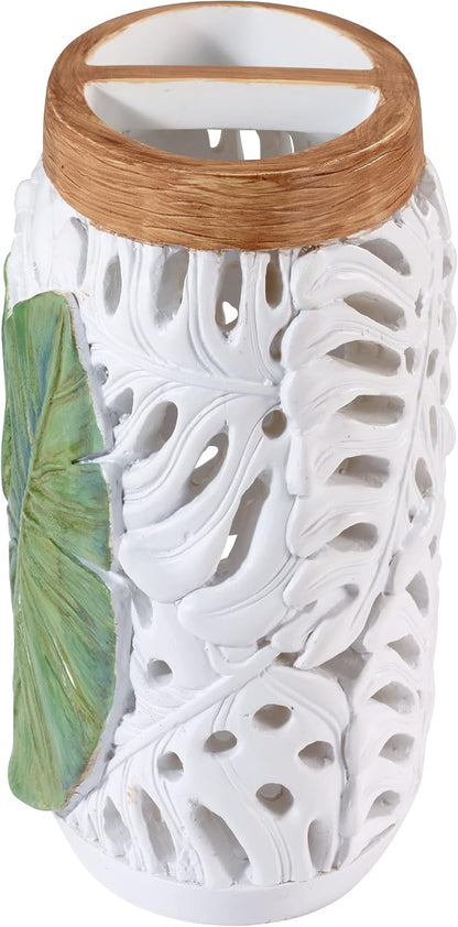 Avanti Linens - Toothbrush Holder, Palm Tree Leaves Inspired Home Decor (Viva Palm Collection)