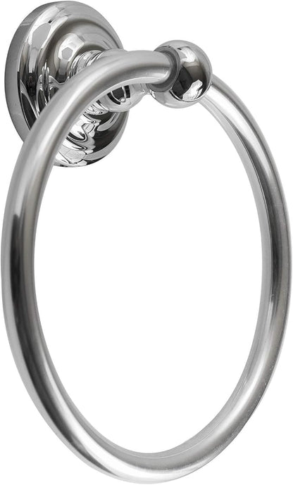 SENTO ROBIKI Bathroom Accessories Set, Bath Hardware, Includes Robe Hook, Toilet Paper Holder, Towel Ring, 18” & 24” Towel Bar, Duty Metal Bath Hardware Set Wall Mounted (5-Piece, Polished Chrome)