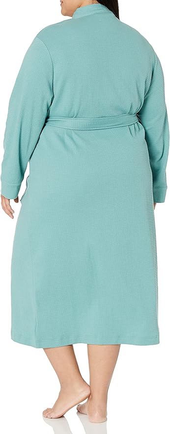 Amazon Essentials Women's Lightweight Waffle Full-Length Bath Robe (Available in Plus Size)