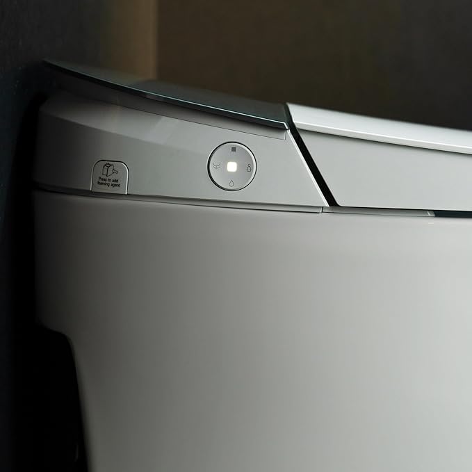 WOODBRIDGE Smart Toilet, Auto Open & Close, Auto Flush, Foot Sensor, Cleaning Foam Dispenser, Heated Seat and Chair Height Design, EBT230