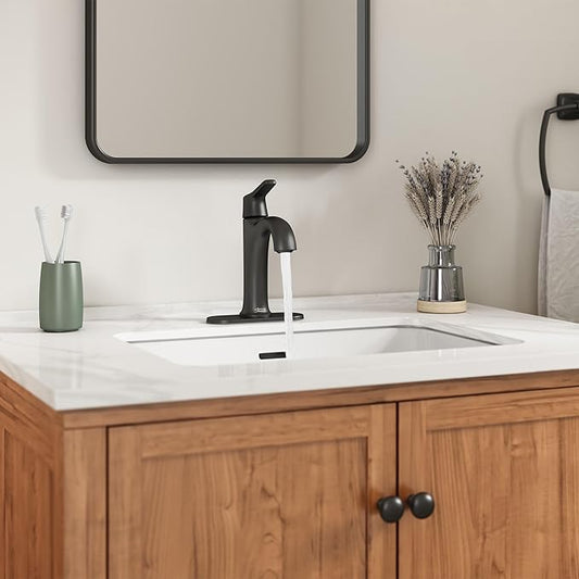 American Standard 7429101.243 Becklow Single-Handle Bathroom Faucet, 1.2 GPM, Matte Black