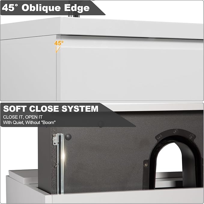 Pre-Assembled 30'' Wall Mounted Bathroom Vanity with Sink, Glossy White | Floating Bathroom Vanity with Solid Surface Top Basin, 2 Soft-Close Drawers, Resin Integrated Sink, Easy to Install & Clean