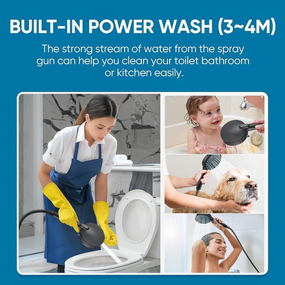 Cobbe Filtered Shower Head with Handheld, Water Softener for Hard Water | Upgraded High Pressure 7 Spray Mode Shower Head with Filters - Remove Chlorine - Reduces Dry Itchy Skin, Matte Black