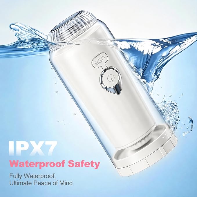 Portable Bidet for Travel - IPX7 Waterproof & 4 Spray Modes | 2 Quick‑Detachable Nozzles, Electric Handheld Bidet for Women, Compact Design for Home Travel Postpartum Personal Hygiene
