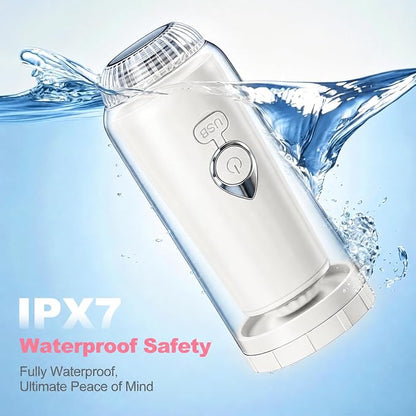 Portable Bidet for Travel - IPX7 Waterproof & 4 Spray Modes | 2 Quick‑Detachable Nozzles, Electric Handheld Bidet for Women, Compact Design for Home Travel Postpartum Personal Hygiene