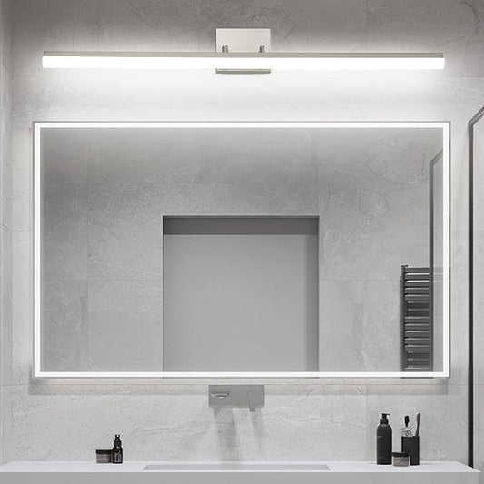 36in LED Vanity Light, 36W 2500LM Modern Brushed Nickel Adjustable Bathroom Light Fixture Over Mirror, Dimmable Light Bar 5000K Cool White