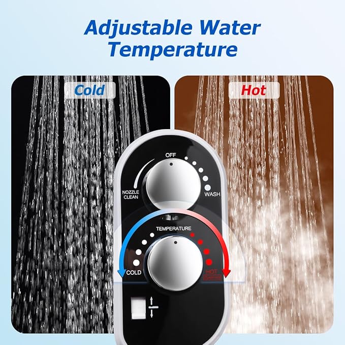 Hot and Cold Bidet Attachment for Toilet, Ultra-Slim Bidet Attachment Warm Water, Non-Electric Adjustable Pressure Self Cleaning Sprayer Nozzle Control for Posterior, Feminine Wash