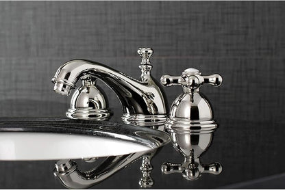 Kingston Brass KS3966AX Restoration Widespread Bathroom Faucet, Polished Nickel, 6.5 x 3.5 x 3.06
