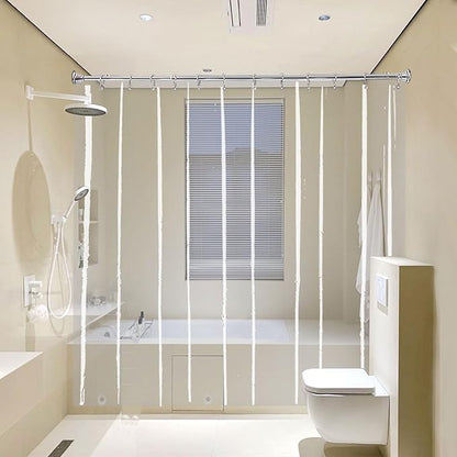 72x84 Extra Long Shower Curtain Liner Clear, Waterproof Heavy Duty | Transparent Plastic PEVA Vinyl Waterproof Inside Tall Shower Liner with 3 Magnets and Rustproof Grommets