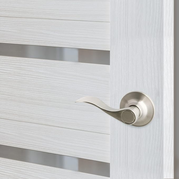 Design House 700609 Springdale Dummy Door Lever Satin Nickel (Pack of 2)