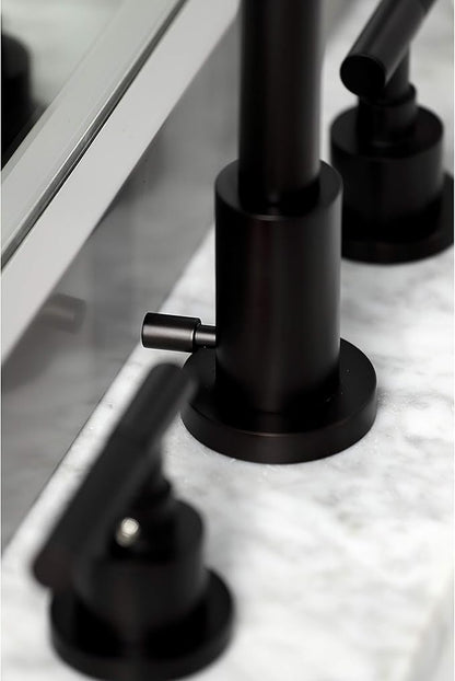 Fauceture FSC8925CKL Kaiser Widespread Bathroom Faucet with Pop-Up Drain, Oil Rubbed Bronze