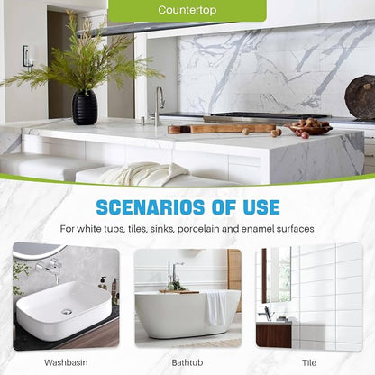 Tub Paint, 1.9oz High-Gloss White Touch Up Paint for Tile, Bathtub