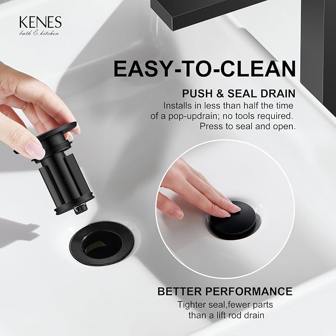 Matte Black Vessel Sink Facuet Single Hole, Tall Bathroom Sink Faucet | Vessel Bowl Faucet with Pop Up Drain & Supply Lines, Lead-Free cUPC & NSF Certified, 1 Hole Faucet for Vanity RV Restroom