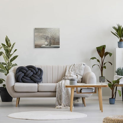 Pussy Willow Still Life Rustic Farmhouse, 16 x 20 Inch Canvas Wall Art | Stupell Industries · By Wild Apple Portfolio · Ready to hang · Classic country charm · Made in USA