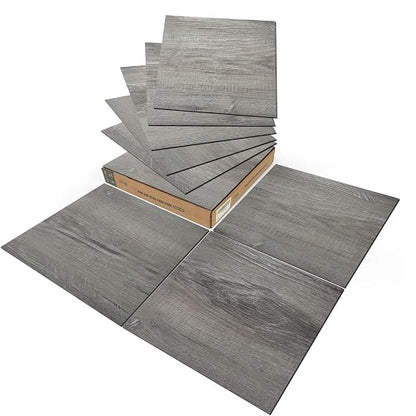 Art3d 30-Pack Peel and Stick Vinyl Floor Planks, 12 x 12 in, Taupe Ash | Premium Vinyl, Self-Adhesive, Waterproof, Wood Grain, Fade-Resistant, Scratch-Proof, Ideal for Kitchen, Dining Room, Bedrooms