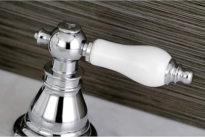 Kingston Brass FSC1971APL American Patriot Widespread Lavatory Faucet, 5-5/16" Spout Reach, Polished Chrome