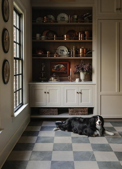 FloorPops x Chris Loves Julia Bonneville Slate Peel and Stick Floor Tiles, FP6523