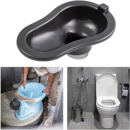 Portable Toilet Squatting Toilet Emergency Toilet Temporary Toilet for Easy Assembly Pp Body Lightweight Design Suitable for Construction Sites Adults