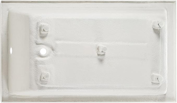 Swiss Madison Voltaire 54" x 30" Acrylic Glossy White, Alcove, Integral Left-Hand Drain, Bathtub
