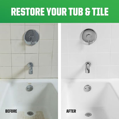 Rust-Oleum Tub & Tile White Spray Paint | Bathroom Surface Refresh, Ceramic Porcelain Fiberglass, Durable Moisture Resistant Finish, 12 Oz