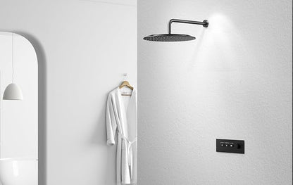 VBFF-Shower Head,rain shower head, 16 inch- Round Shower Head, 1.8 GPM Flow Rate, rainfall showerhead,VBFF14 (Matte Black)