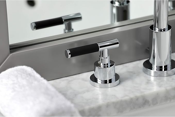 Fauceture FSC8921CKL Kaiser Widespread Bathroom Faucet with Pop-Up Drain, Polished Chrome