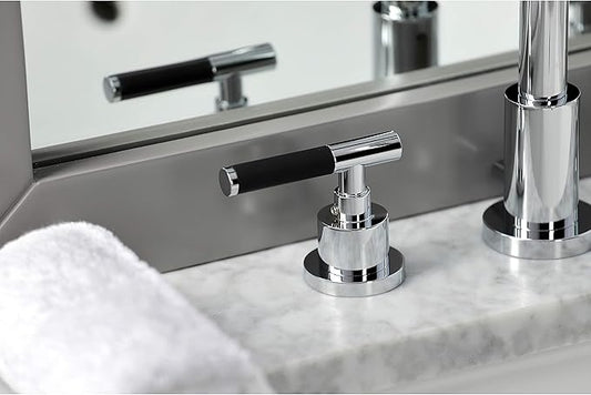 Fauceture FSC8921CKL Kaiser Widespread Bathroom Faucet with Pop-Up Drain, Polished Chrome
