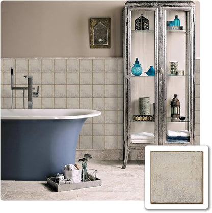 Alwayspon Stone Effect Vinyl Sticker Peel and Stick, Self-Adhesive Wall Tile Transfers Backsplash Sticker Decal for Kitchen Bathroom, 6x6inch/15x15cm 30Pcs, T026