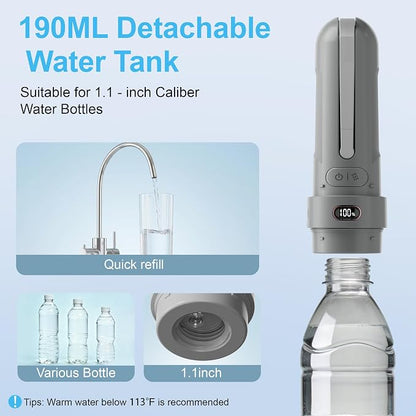 Electric Portable Bidet for Men & Feminine Care, Gray