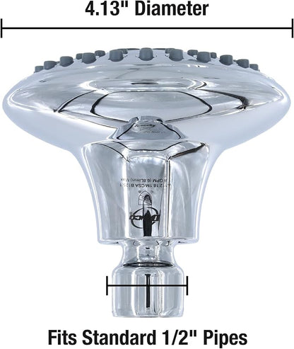 Danco 1.8GPM 5-Spray Water-Saving Shower Head with Adjustable Swivel Ball Joint in Chrome (12017)
