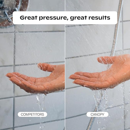 Canopy Mini Filtered Shower Head - Compact Filter for Hard Water - Nickel