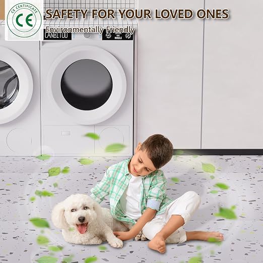 Peel and Stick Floor Tile, 10-Pack 12" x 12" Vinyl Flooring, Waterproof Self-Adhesive Luxury Vinyl Tiles, Easy DIY for Bathroom, Kitchen, Dinning Room, RV, Cover 10 Sq. Mosaic