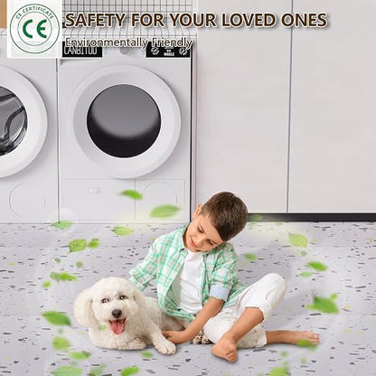 Peel and Stick Floor Tile, 10-Pack 12" x 12" Vinyl Flooring, Waterproof Self-Adhesive Luxury Vinyl Tiles, Easy DIY for Bathroom, Kitchen, Dinning Room, RV, Cover 10 Sq. Mosaic