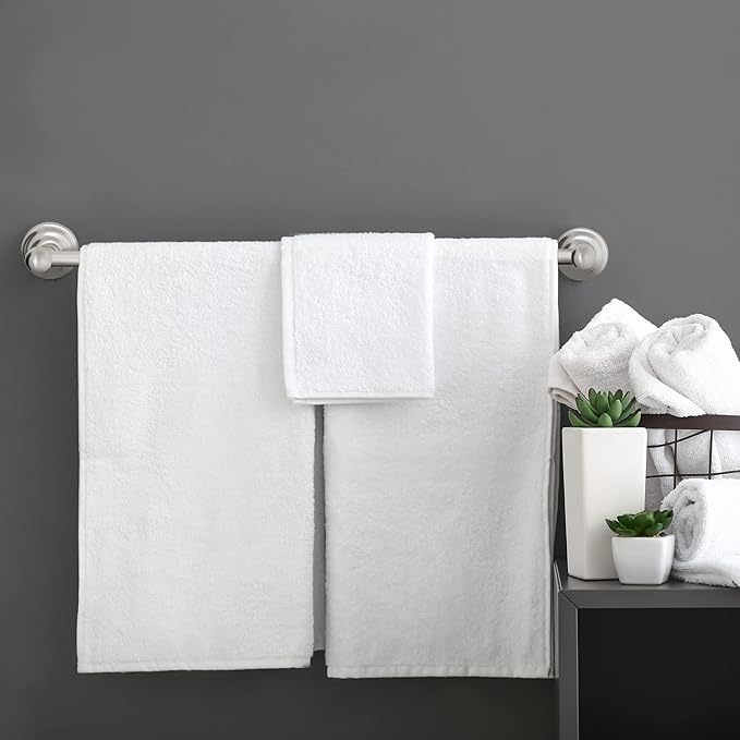 Design House 538330 Calisto 24-inch Wall-Mounted Towel Bar Satin Nickel