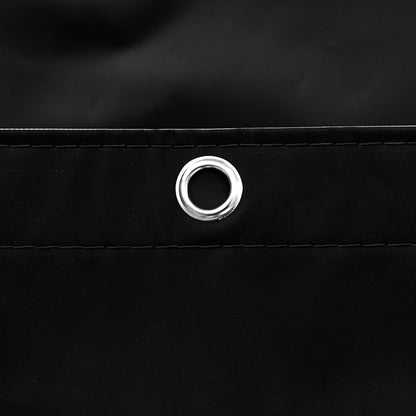 Barossa Design Black Long Shower Curtain Liner 78" Height - 3 Magnets & Waterproof Lightweight PEVA Shower Liner for Bath Tub, PVC Free, Metal Grommets, Black, 72x78