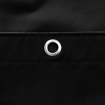 Barossa Design Extra Long Black Shower Curtain Liner with 3 Magnets - 72" x 84" XL, Waterproof PEVA Lightweight Shower Liner for Bathroom, PVC Free, Metal Grommets - Black, 72x84