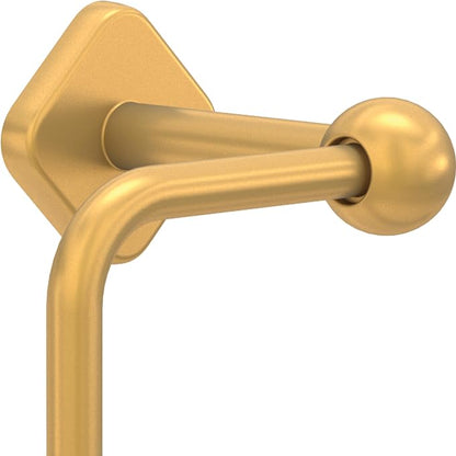 Franklin Brass Gainsville (1-Pack) Toilet Paper Holder, Euro Single Post Tissue Roll Wall Mount TP Storage, Satin Gold Bathroom Decor, Accessories GNV50-SG