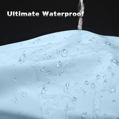 Titanker Fabric Shower Curtain Liner, Baby Blue, Waterproof, Lightweight, Machine Washable, 70 x 72 Inches
