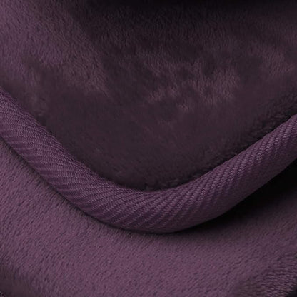 Clara Clark 3 Piece Bathroom Rugs Bath Mat Set, Velvet Memory Foam Bath Mats for Bathroom - Non-Slip, PVC Backing Bath Rugs, Washable - Dries Quickly, Purple