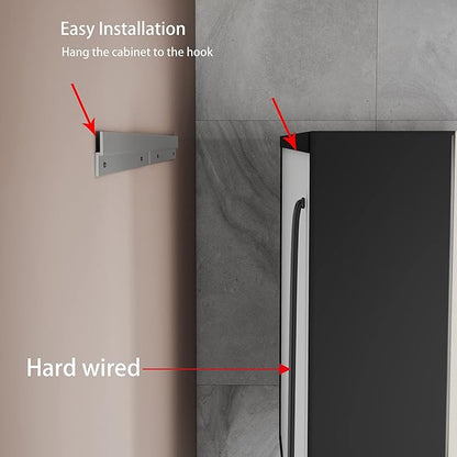 Medicine Cabinets for Bathroom with Mirror, 48”W x 30”H Wall Mounted LED Medicine Cabinet Mirror with Defogger, Dimmer, Outlets & USB, Double Doors