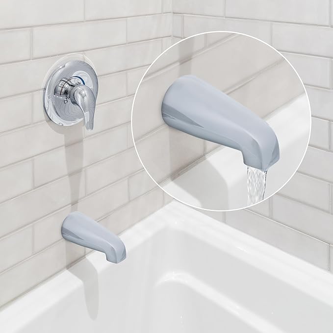 DANCO One-Size-Fits-All Universal Tub Spout, Chrome (88702A), Without Diverter, 1-Pack