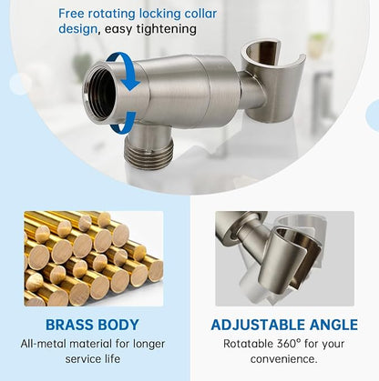 G-Promise High Pressure 6 Mode Hand Held Shower Head with Extra Long Hose | High Pressure, 6 Spray Mode, Easy Install, Adjustable Angle, Extra Long Hose, Modern Upgrade