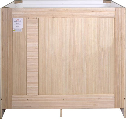 Design House Brookings Bathroom Vanity, 36", White | Adjustable Hinges, Freestanding, Contemporary/Modern, Wood, Bath, 586958