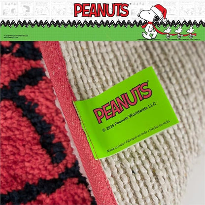 Collectibles Peanuts Snoopy Puffer Coat Holiday & Christmas Non Slip Plush Poly Knit Bathroom Mat Rug, 17x24, (Officially Licensed Product) By Franco
