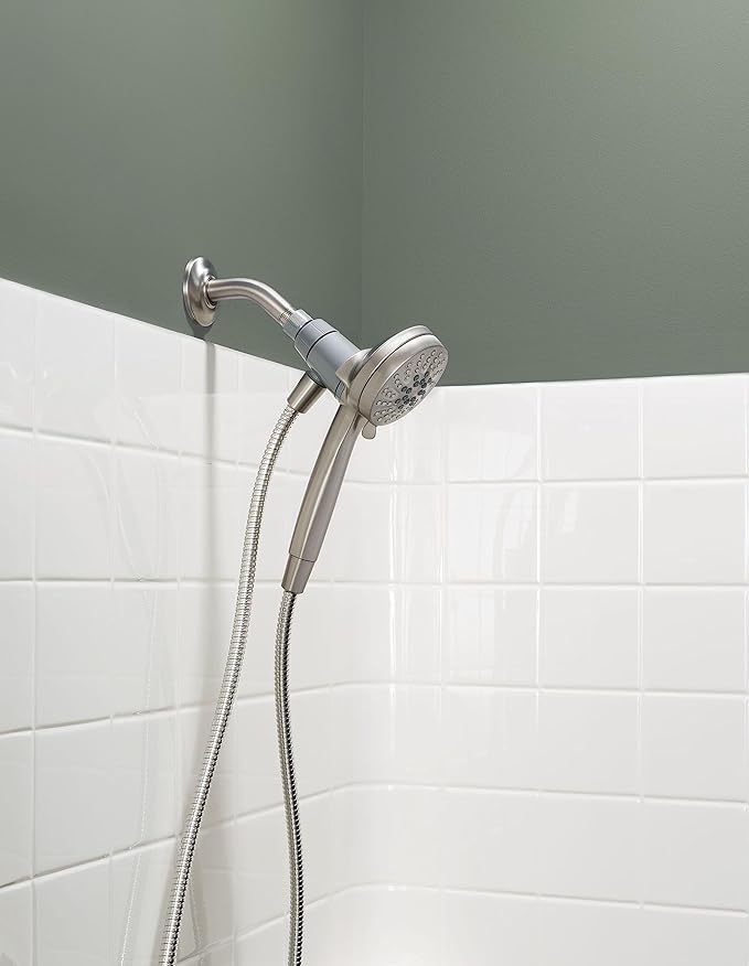 Moen Engage Magnetix Shower Head with Handheld Sprayer,6 Spray Functions,Spot Resist Brushed Nickel,26100EPSRN,(Pack of 2)