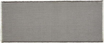 TYUU Waffle Runner Rug Bathroom, Long Boho Bath Mat, 72x24 Grey & White | Super Absorbent Quick Dry Bath Rug, Non-Slip Backing, Soft Waffle Washable Farmhouse Bathroom Mats, Tub, Shower & Home Decor